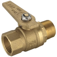 Watermarked Ball Valve Brass Long Handle MI X FI 25mm Lead Free