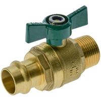 DN20 20MI Press Fit Butterfly Handle Ball Valve
