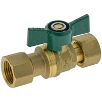 Dual Isolation Non Return Ball Valve With Check Valve Swivel FI 15MM