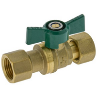 15mm FI Dual Isolation Non Return BV With Check Valve Swivel 