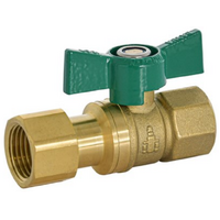 15mm Dual Isolation Non Return Ball Valv With Check Valve FI 