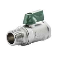 6mm MI X F Watermarked Mini Ball Valve Chrome Plated With Handle 