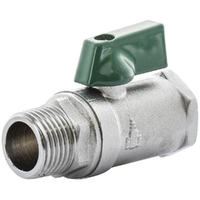 15MI X 15FI Mini Ball Valve Chrome Plated