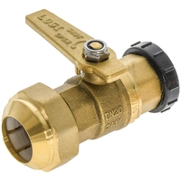 Watermarked Ball Valve Brass 20FIX 25PE With Plug