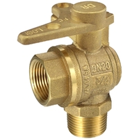 Watermarked Ball Valve Right Angle Meter Stop 20MI X 20FI