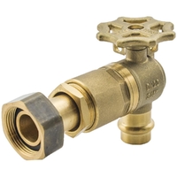 Watermarked Ball Valve Right Angle Meter Stop Extended 20FI X DN20