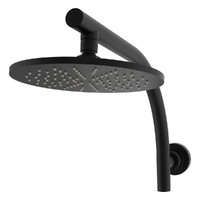 Evolve Round Wall Mounted Shower Matt Black