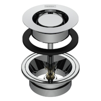 32Mm 2 Part Security Basin Waste With Concealed Waterway &amp; Snake Eye Scew