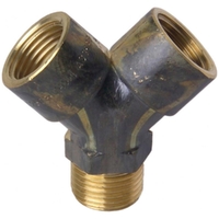 15mm FI X 15mm FI X 15mm MI Double Tap Adaptor (1/2" FI X 1/2" FI X 1/2" MI) Y001F