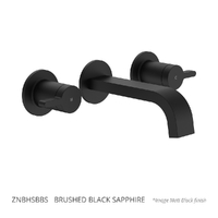 Zenith Bath Set - 1/4 Turn Ceramic Brushed Black Sapphire