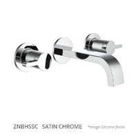 Zenith Bath Set - 1/4 Turn Ceramic Satin Chrome