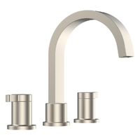 Zenith Basin Set - Swivel Spout - 6 Star - 1/4 Turn Ceramic Brushed Nickel (Lf)