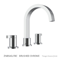 Zenith Basin Set - Swivel Spout - 4 Star - 1/4 Turn Ceramic Brushed Chrome (Lf)