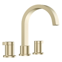 Zenith Basin Set - Swivel Spout - 4 Star - 1/4 Turn Ceramic Brushed Gold (Lf)