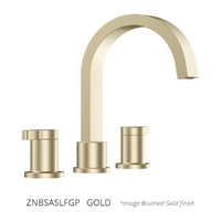 Zenith Basin Set - Swivel Spout - 4 Star - 1/4 Turn Ceramic Gold (Lf)
