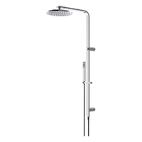 Zenith Combination Shower - Square Profile Hand Shower - Chrome