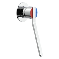 Zenith Care Wall Mixer With Red And Blue Indication - Chrome (Lf)