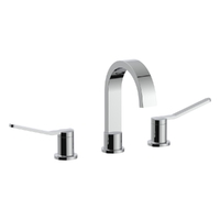 Zenith Care Basin Set With Extended Levers - 4 Star Swivel - Chrome (Lf)