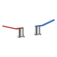 Zenith Care Sink Top Assemblies With Extended Reb And Blue Levers - Chrome (Lf)