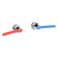 Zenith Care Wall Top Assemblies With Extended Reb And Blue Levers - Chrome (Lf)