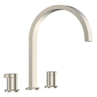 Zenith Vanitee Sink Set - 4 Star - 1/4 Turn Ceramic Brushed Nickel (Lf)