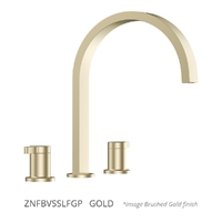 Zenith Vanitee Sink Set - 4 Star - 1/4 Turn Ceramic Gold (Lf)