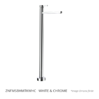 Zenith Bath Filler - Swivel  White &amp; Chrome Trim Kit