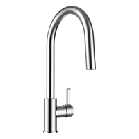 Zenith Vertical Pull Out Gooseneck Sink Mixer- 5 Star - Chrome (Lf)