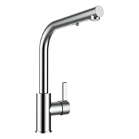 Zenith Vertical Pull Out Right Angle Sink Mixer- 5 Star - Chrome (Lf)