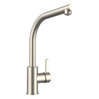 Zenith Vertical Sink Mixer Round Profile Swivel Right Angle Spout- 4 Star - Brushed Nickel (Lf)