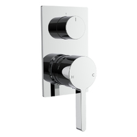 Zenith Rotary Diverter Wall Mixer - Rectangular Plate Chrome Trim Kit