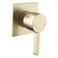 Zenith Wall Mixer - Square Plate Brushed Gold (Lf)