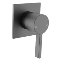 Zenith Wall Mixer - Square Plate Gunmetal (Lf)