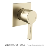 Zenith Wall Mixer - Square Plate Gold (Lf)