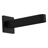 Zenith Wall Outlet 150Mm - Basin/Sink 4 Star - Square Plate Matt Black (Lf)