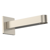 Zenith Wall Outlet 150Mm - Basin Sink 6 Star - Square Plate  Brushed Nickel (Lf)