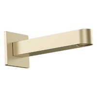 Zenith Wall Outlet 150Mm - Bath - Square Plate Brushed Gold