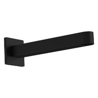 Zenith Wall Outlet 200Mm - Basin/Sink - Square Plate Matt Black (Lf)