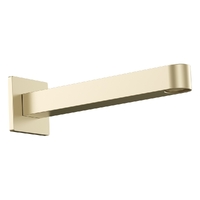 Zenith Wall Outlet 200Mm - Basin/Sink - Square Plate  Brushed Gold (Lf)