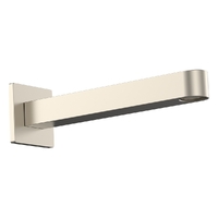 Zenith Wall Outlet 200Mm - Bath - Square Plate Brushed Nickel