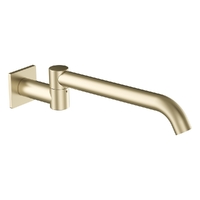 Zenith Swivel Wall Outlet 320Mm - Bath - Square Plate Brushed Gold