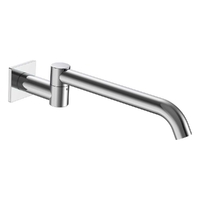 Zenith Swivel Wall Outlet 320Mm - Bath - Square Plate Chrome