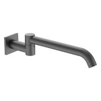 Zenith Swivel Wall Outlet 320Mm - Bath - Square Plate Gunmetal