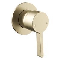 Zenith Wall Mixer - Round Plate Brushed Gold (Lf)