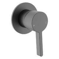 Zenith Wall Mixer - Round Plate Gunmetal (Lf)