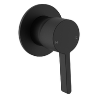 Zenith Wall Mixer - Round Plate Matt Black (Lf)