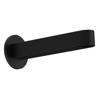 Zenith Wall Outlet 150Mm - Basin/Sink - Round Plate Matt Black (Lf)