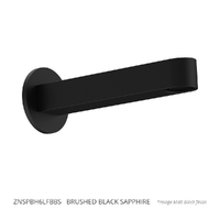 Zenith Wall Outlet 150Mm - Basin/Sink - Round Plate Brushed Black Sapphire (Lf)