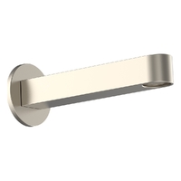 Zenith Wall Outlet 150Mm - Bath - Round Plate Brushed Nickel