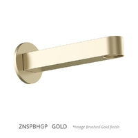 Zenith Wall Outlet 150Mm - Bath - Round Plate Gold